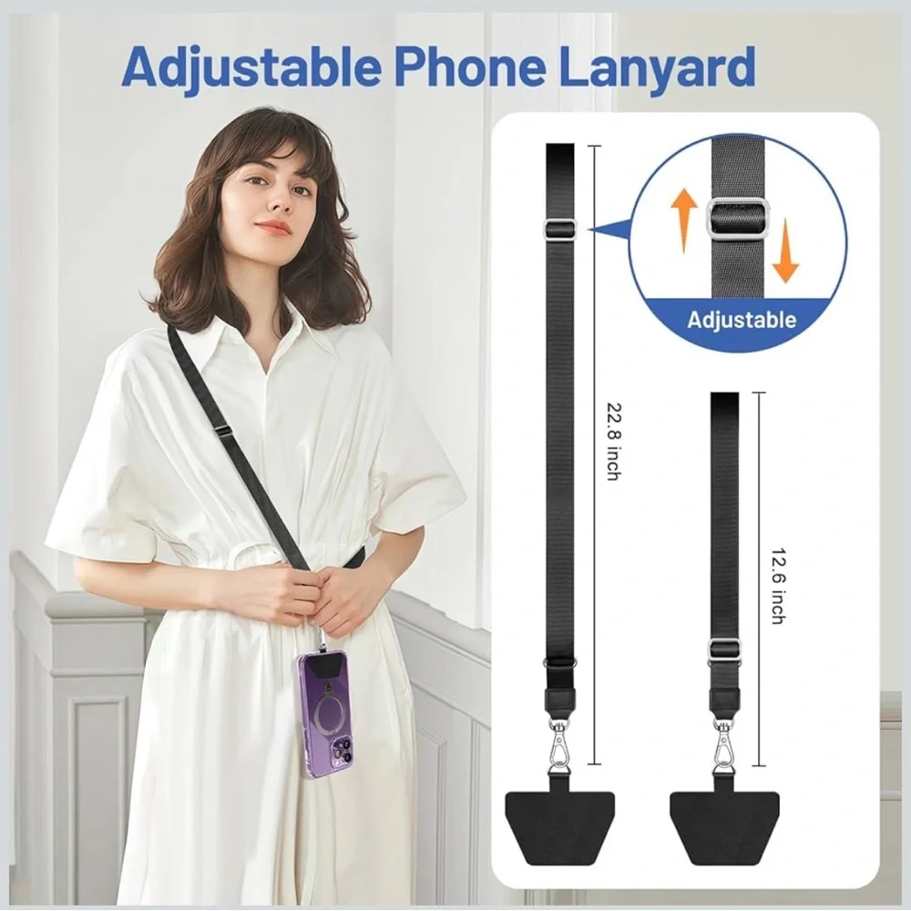 🔥5 FOR $25 🔥 Universal Adjustable Strap for Keys Badges Cell Phone Lanyard